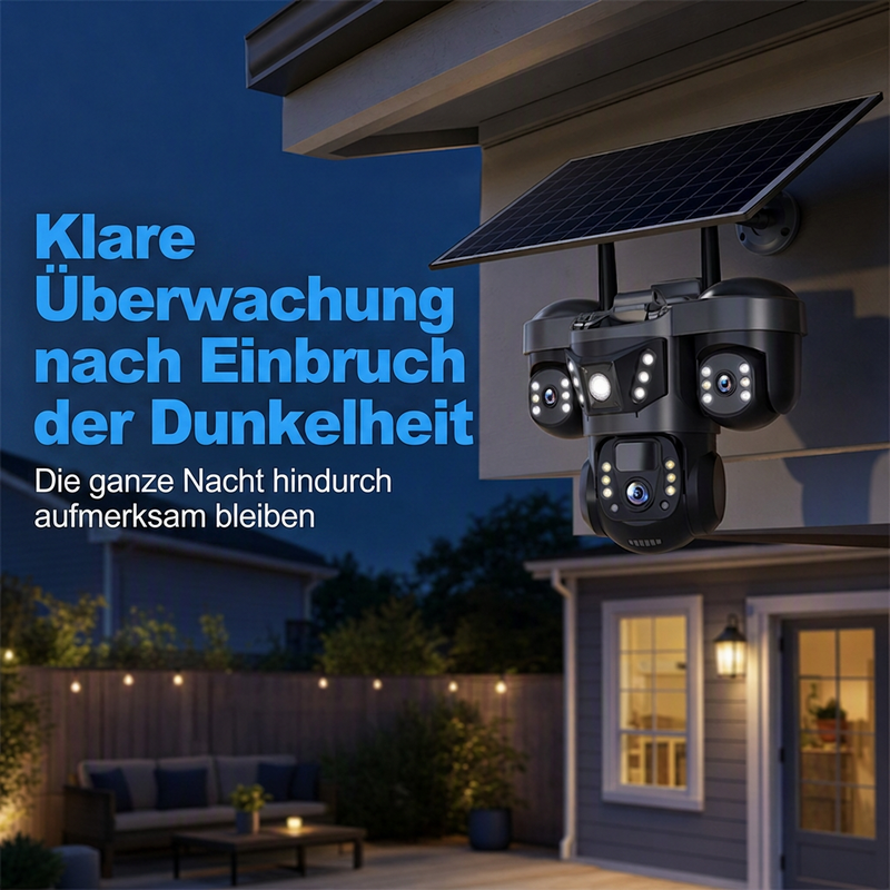 📹50% RABATT! ☀️ Triple-Lens Solar-WLAN-Kamera – Rundumsicht & Nachtsicht ✨