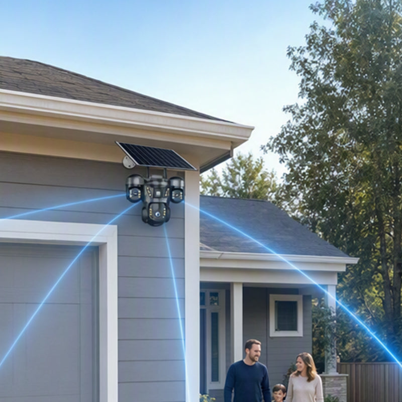 📹50% RABATT! ☀️ Triple-Lens Solar-WLAN-Kamera – Rundumsicht & Nachtsicht ✨