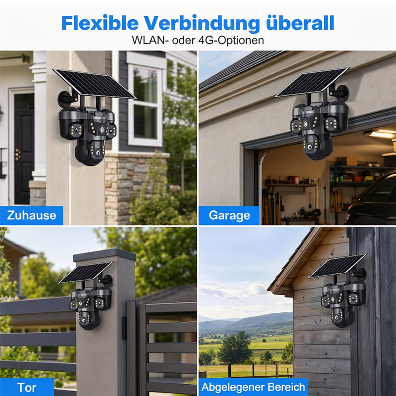 📹50% RABATT! ☀️ Triple-Lens Solar-WLAN-Kamera – Rundumsicht & Nachtsicht ✨