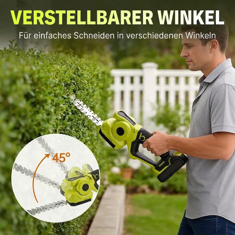 ✂️🌿 Neu & 2-in-1! 2-in-1 Akku-Heckenschere & Grasschere – Kabellos, leicht & werkzeugloser Klingenwechsel – Saubere Rasenkanten plus formschöner Heckenschnitt – Ideal für Buchs, Lavendel, Ziersträucher & Gartenpflege ✨