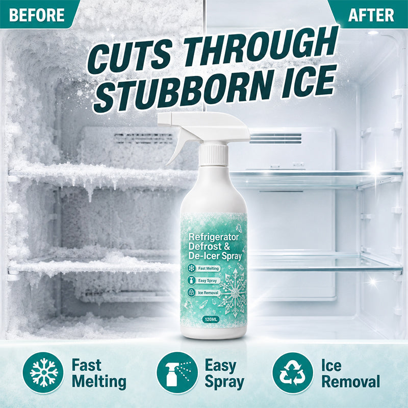 ❄️ 50% RABATT! 🧊 Schnell wirkendes Kühlschrank-Enteisungsspray – Ohne Kratzen, sicher für Innenflächen & ideal gegen hartnäckigen Reif im Gefrierfach ❄️✨
