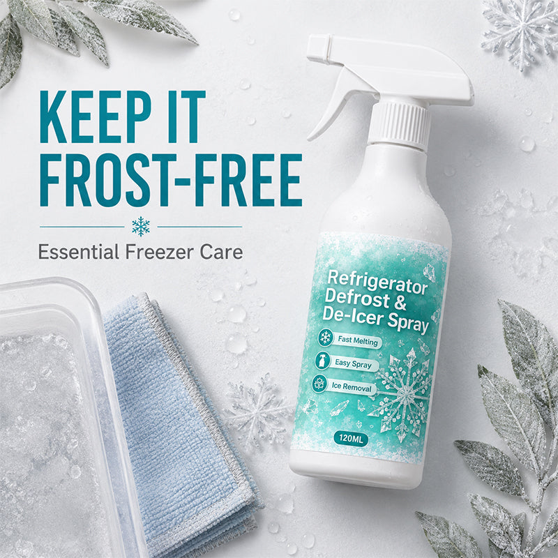 ❄️ 50% RABATT! 🧊 Schnell wirkendes Kühlschrank-Enteisungsspray – Ohne Kratzen, sicher für Innenflächen & ideal gegen hartnäckigen Reif im Gefrierfach ❄️✨