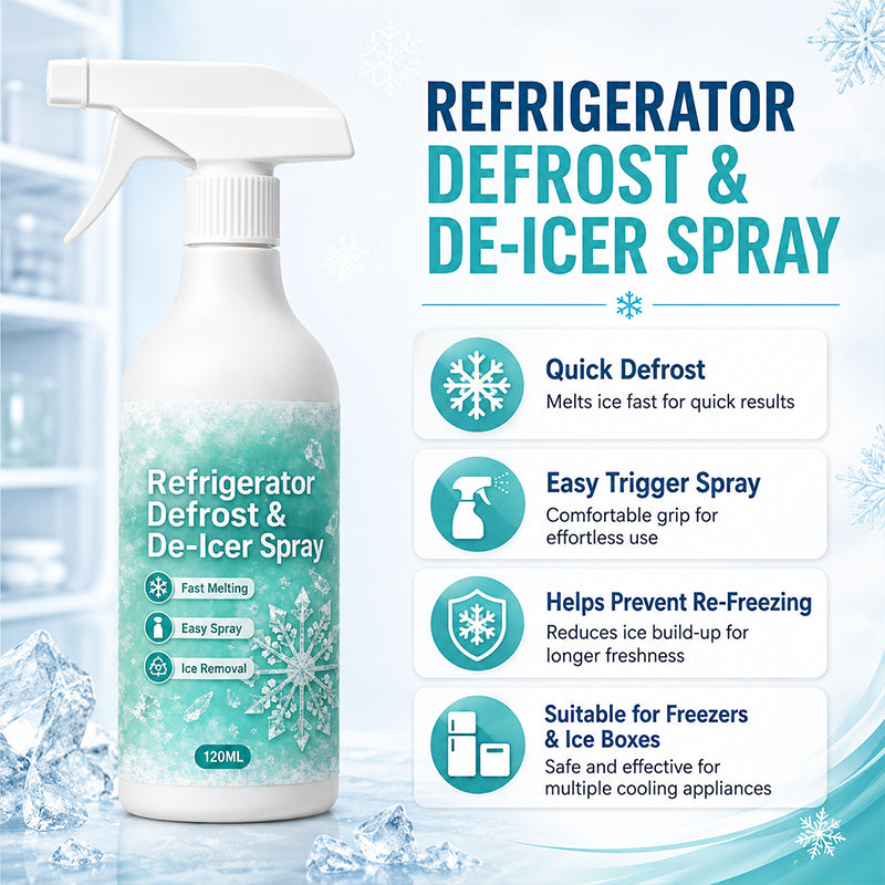 ❄️ 50% RABATT! 🧊 Schnell wirkendes Kühlschrank-Enteisungsspray – Ohne Kratzen, sicher für Innenflächen & ideal gegen hartnäckigen Reif im Gefrierfach ❄️✨