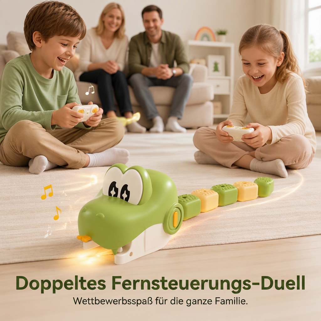 🐍 Ferngesteuerte Spielzeugschlange mit Magnetsegmenten