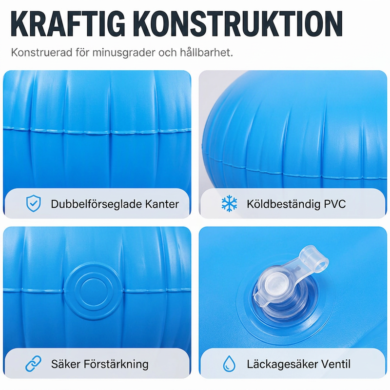 🏊 50% RABATT! ❄️ Aufblasbare Pool-Winterabdeckung – Rund, langlebig & wetterfest ✨
