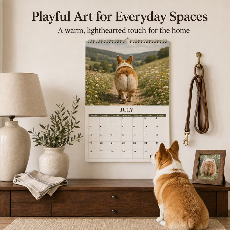 Funny Animal Butt Wall Calendar
