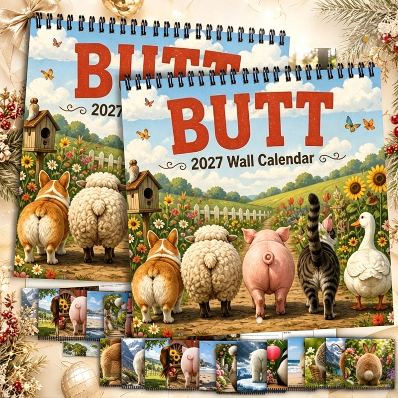 Funny Animal Butt Wall Calendar