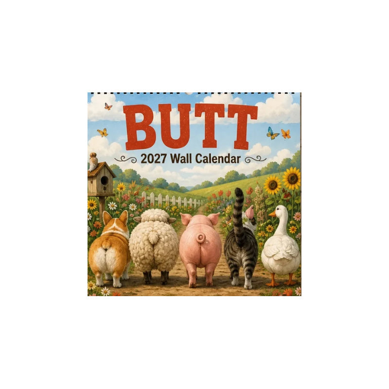 Funny Animal Butt Wall Calendar
