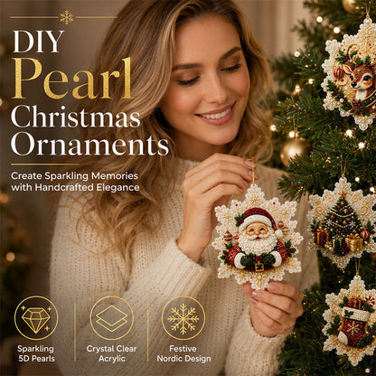 🔥🎁 2+1 GRATIS!!🥳🎄 DIY Diamantmalerei Weihnachtsanhänger‑Set (6 Stück) – Basteldeko zum Aufhängen am Weihnachtsbaum ✨