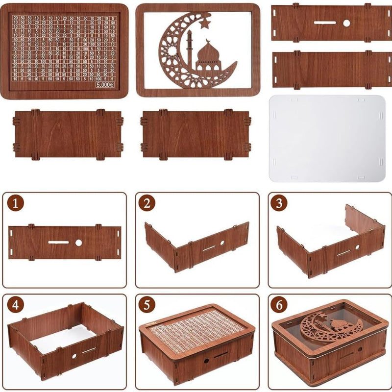 Holzspardose mit Maker Pen