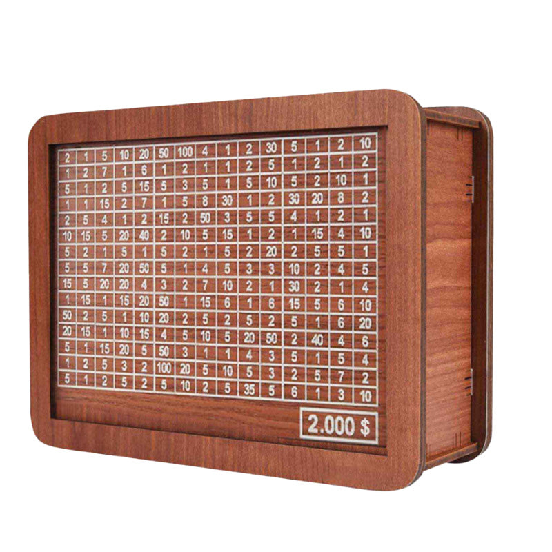Holzspardose mit Maker Pen