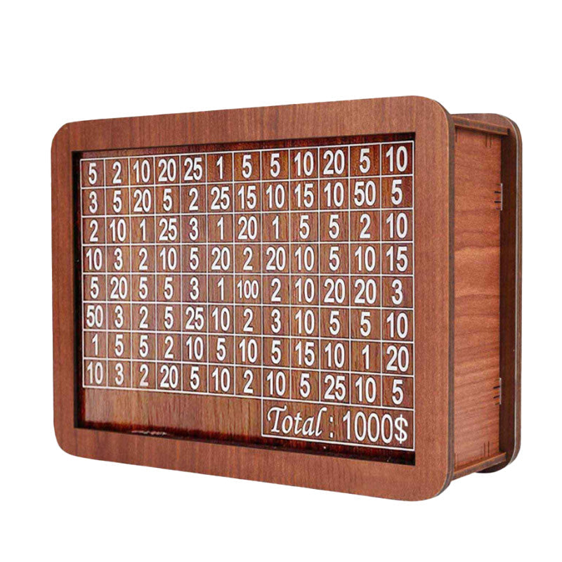 Holzspardose mit Maker Pen