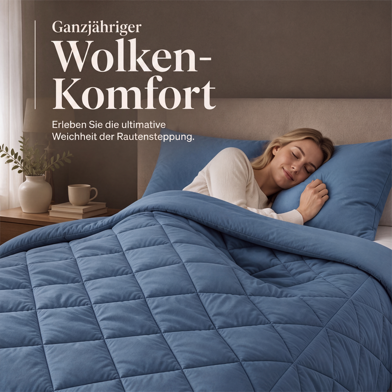 🛏️ LIMITIERTES ANGEBOT 50% RABATT! ✨ 3-teiliges Steppdecken-Set – Weich, Atmungsaktiv, Ganzjährig 🧶