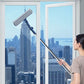 50% RABATT! ✨ Teleskop-Fensterabzieher – Streifenfrei für hohe Fenster ✨