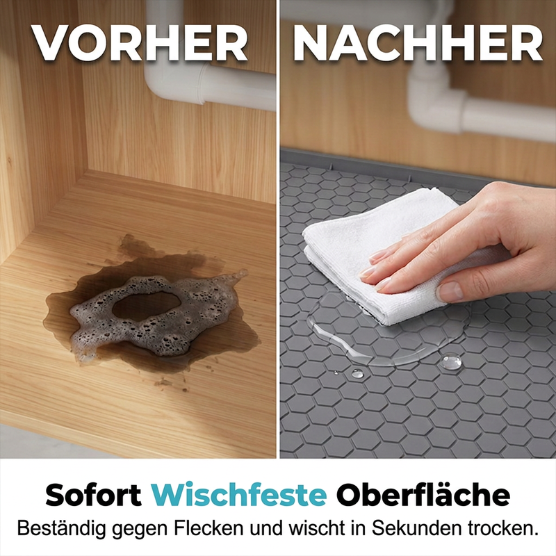📢📢 JETZT 50 % RABATT!! ⏰Multifunktionale Silikonmatte für unter das Waschbecken