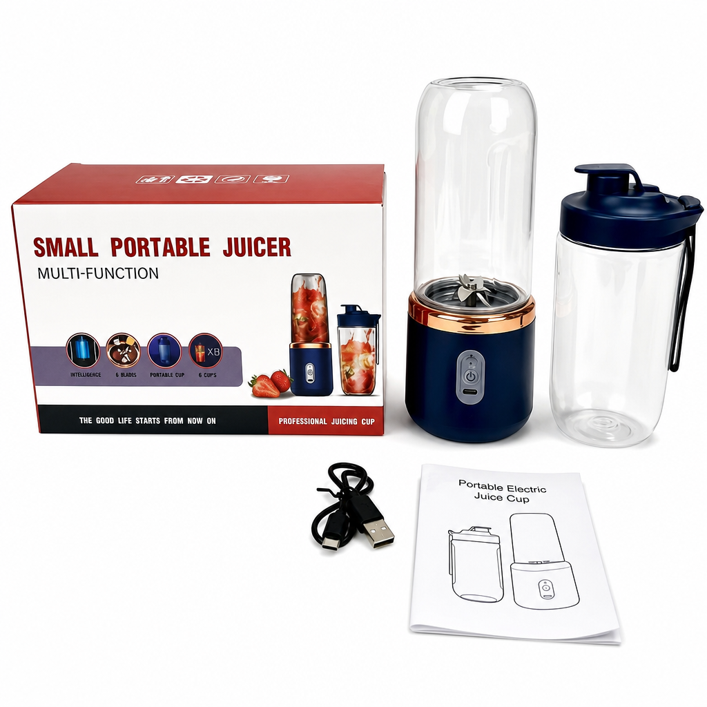 🍓 50 % Rabatt ! Tragbarer Entsafterbecher – Perfekte Shakes auf Knopfdruck! 🍹 Kraftvoller 6-Klingen-Motor, kompakt für unterwegs, leicht zu reinigen ✨