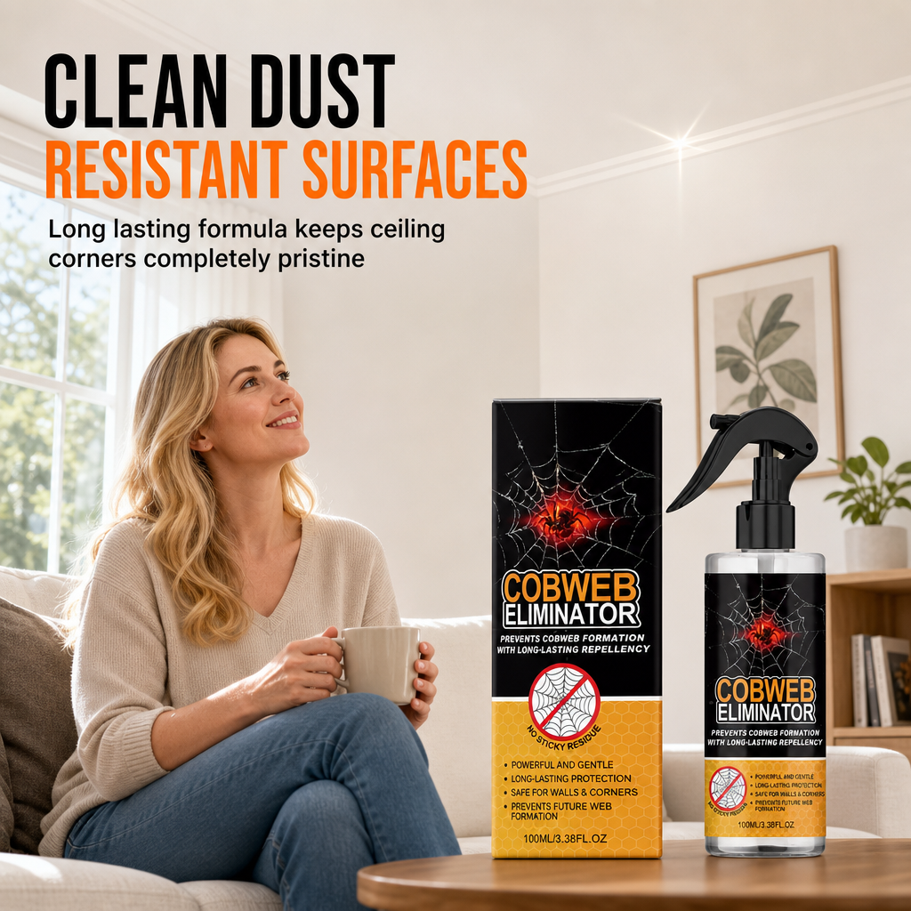 ⏰🕸️ Nur für kurze Zeit: 2 kaufen, 1 gratis – Spinnweben-Entferner Spray für Decken & Ecken, wandschonend