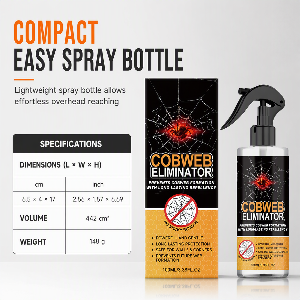 ⏰🕸️ Nur für kurze Zeit: 2 kaufen, 1 gratis – Spinnweben-Entferner Spray für Decken & Ecken, wandschonend