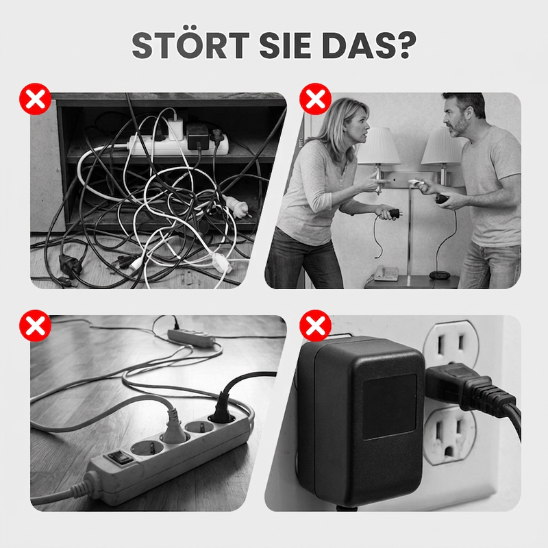 📢📢50% RABATT !!⏰Intelligente Steckdosenleiste mit USB-Anschlüssen