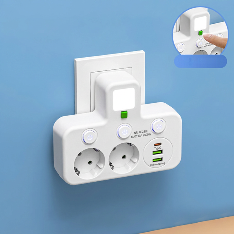 📢📢50% RABATT !!⏰Intelligente Steckdosenleiste mit USB-Anschlüssen