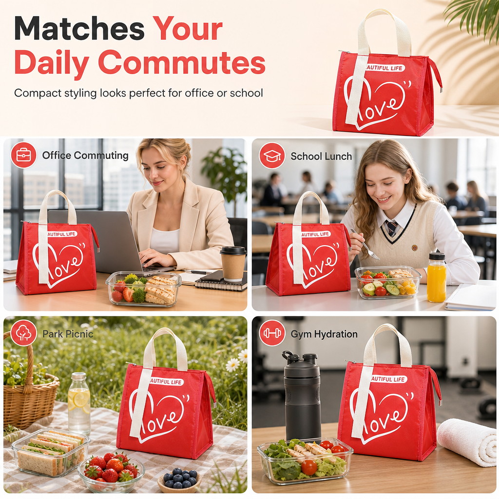 🥗 Mahlzeiten den ganzen Tag frisch halten! Isolierte verdickte Lunchtasche