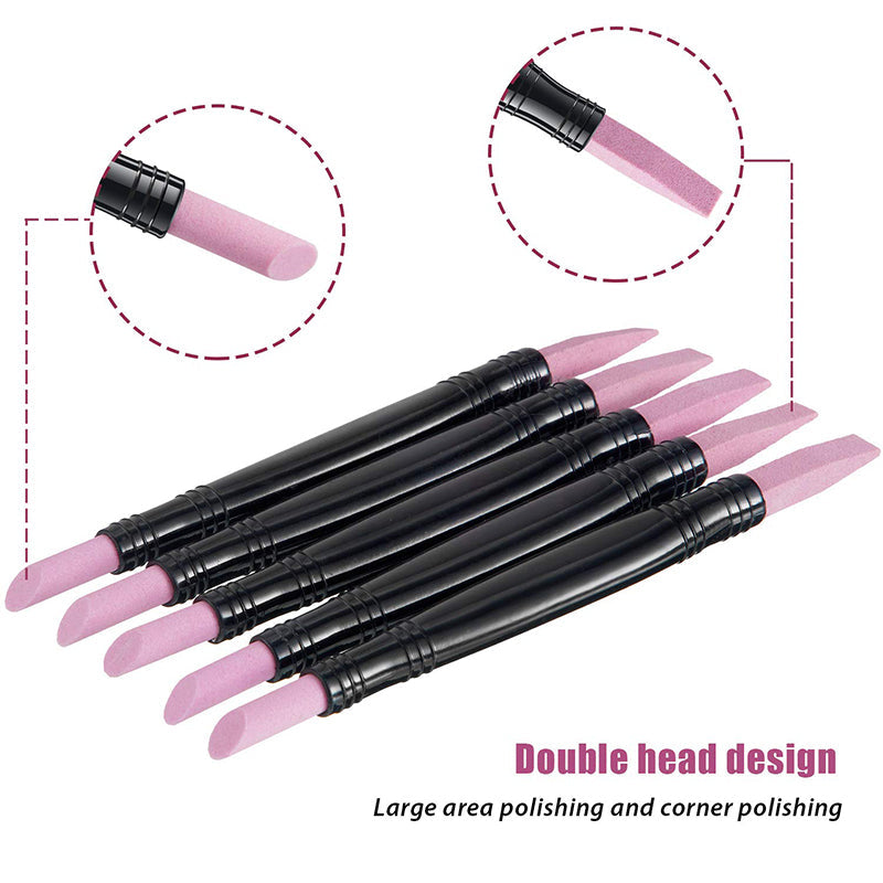 💅 Neu & 2-in-1! 💎 Doppelköpfiger Quarz-Nagelfeilen-Polierstift – Feile, Glätten & Polieren in einem – Feine Quarzspitzen, ergonomischer Stiftgriff – Ideal für Natur- & Gelnägel, Cuticula-Pflege & tägliches Maniküre-Setup ✨