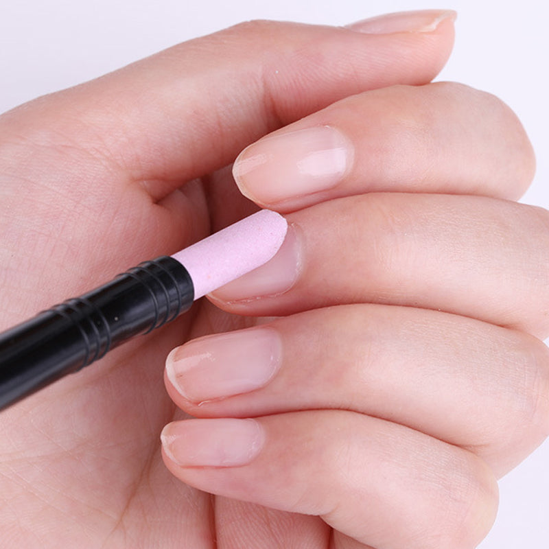 💅 Neu & 2-in-1! 💎 Doppelköpfiger Quarz-Nagelfeilen-Polierstift – Feile, Glätten & Polieren in einem – Feine Quarzspitzen, ergonomischer Stiftgriff – Ideal für Natur- & Gelnägel, Cuticula-Pflege & tägliches Maniküre-Setup ✨