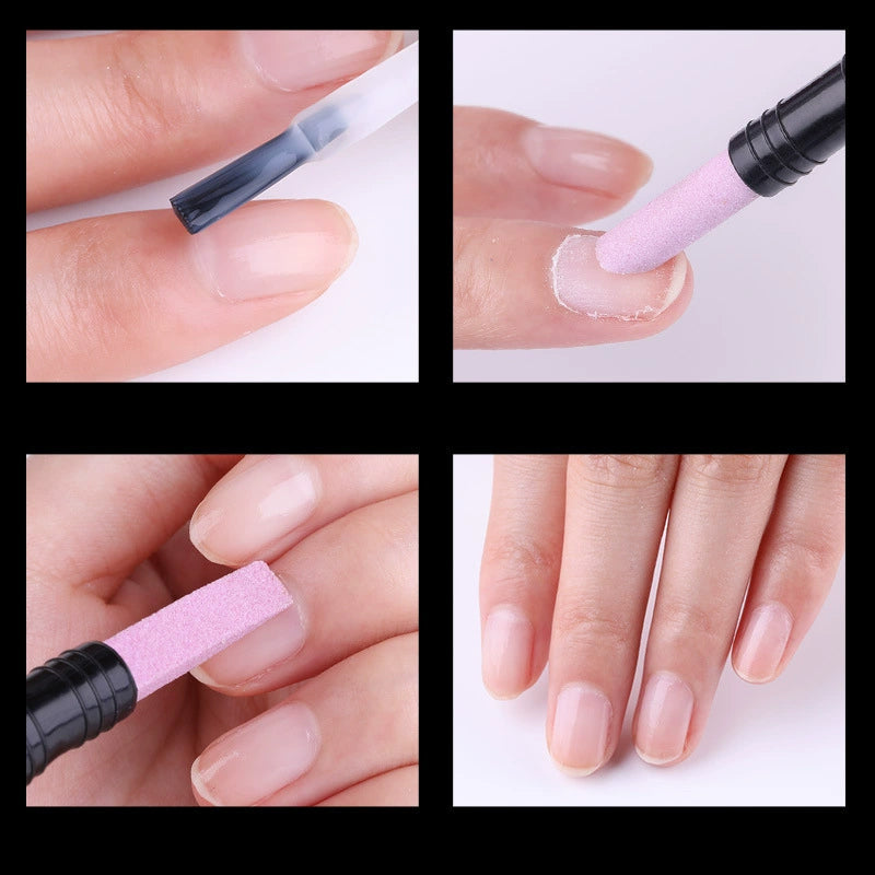 💅 Neu & 2-in-1! 💎 Doppelköpfiger Quarz-Nagelfeilen-Polierstift – Feile, Glätten & Polieren in einem – Feine Quarzspitzen, ergonomischer Stiftgriff – Ideal für Natur- & Gelnägel, Cuticula-Pflege & tägliches Maniküre-Setup ✨