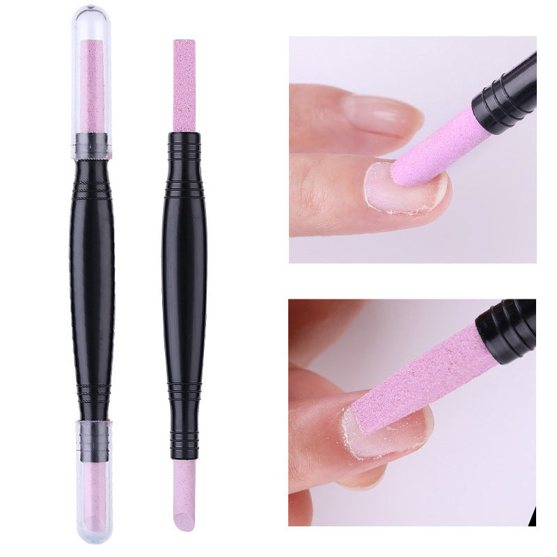 💅 Neu & 2-in-1! 💎 Doppelköpfiger Quarz-Nagelfeilen-Polierstift – Feile, Glätten & Polieren in einem – Feine Quarzspitzen, ergonomischer Stiftgriff – Ideal für Natur- & Gelnägel, Cuticula-Pflege & tägliches Maniküre-Setup ✨