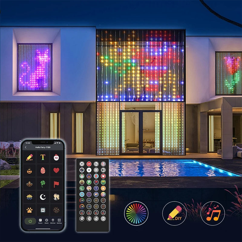 💡 NEU! 🪟 Wasserdichte LED‑Vorhang‑Lichter – 3×3 m, 300 LEDs, 8 Modi & Fernbedienung – IP44/IP65 wasserdicht – Für Fenster, Balkon, Hochzeit & Weihnachten – Atmosphärisches Licht indoor wie outdoor ✨