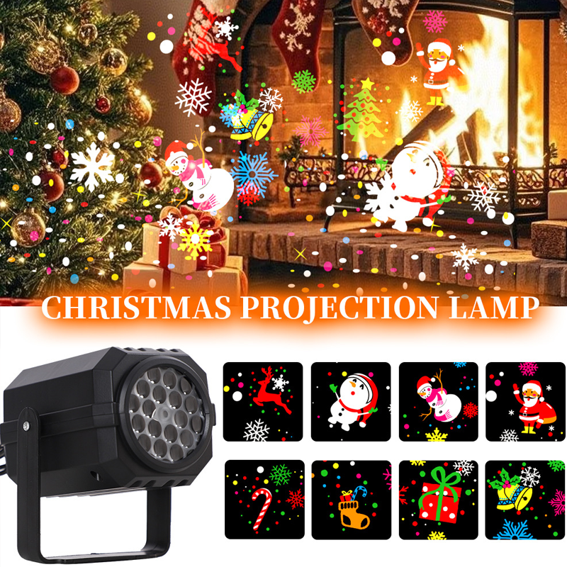 🎄 50% RABATT ✨ Rotierender LED-Weihnachtsprojektor, festliche Lichtmuster für Wand & Decke 🔄