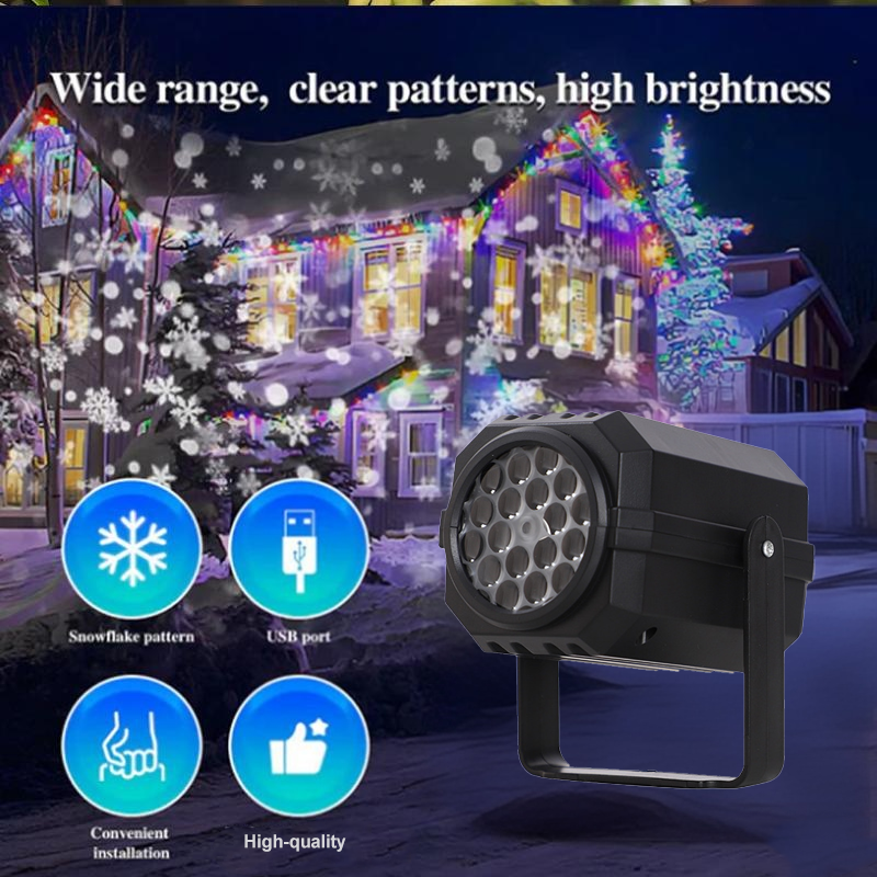 🎄 50% RABATT ✨ Rotierender LED-Weihnachtsprojektor, festliche Lichtmuster für Wand & Decke 🔄