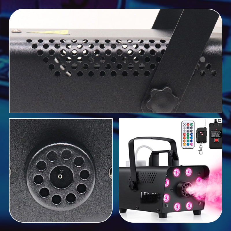 🌫️ NEU! 💡 Tragbare Nebelmaschine mit LED‑Leuchten & Fernbedienung – Kompakt, mobil & stimmungsvoll – RGB‑Licht trifft dichten Nebel – Per Knopfdruck für Party, Bühne, Halloween & Foto‑Set – Ohne Kabelchaos, schnell aufgeheizt 🎉