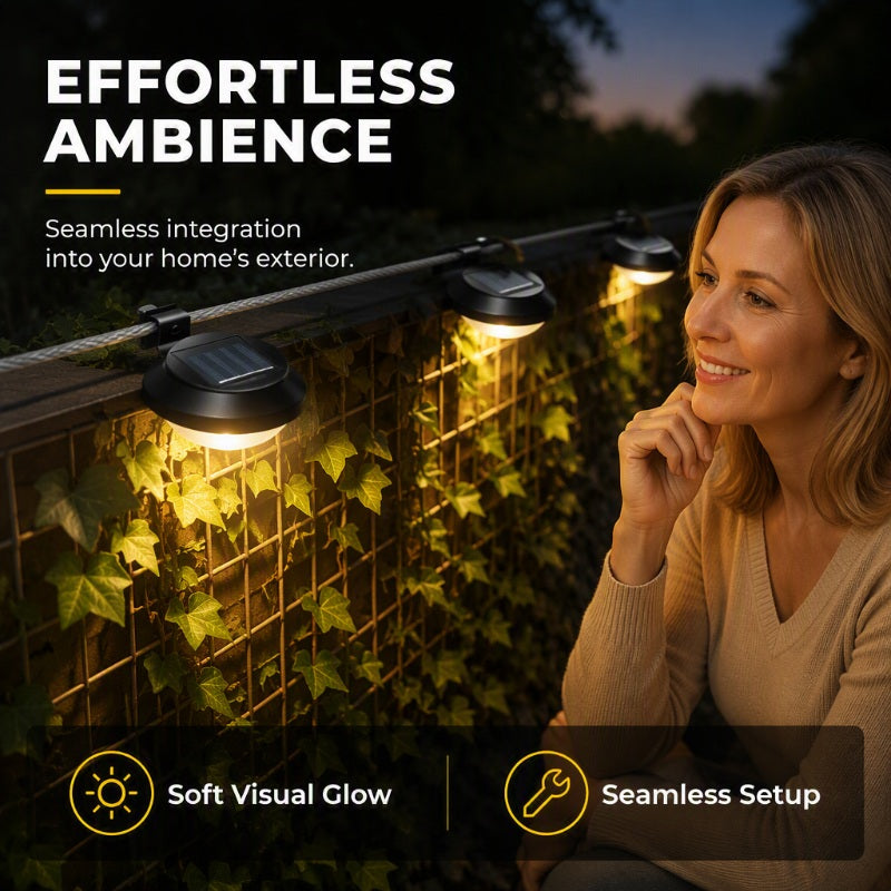 ⏳Begrenzte Zeit 50% Rabatt💥Outdoor Waterproof Solar LED Gutter Wall Lights