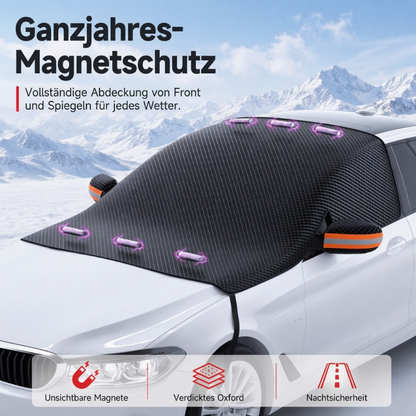 🚗 50% RABATT! ❄️ Magnetische Windschutzscheibenabdeckung – Oxford, 6 Magnete & Diebstahlschutz ✨