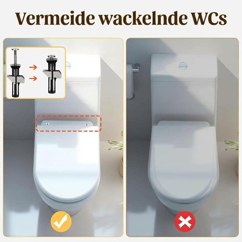 📢📢50% RABATT !!⏰Hochleistungs-Sitzbankschraubensatz für Toilettensitze
