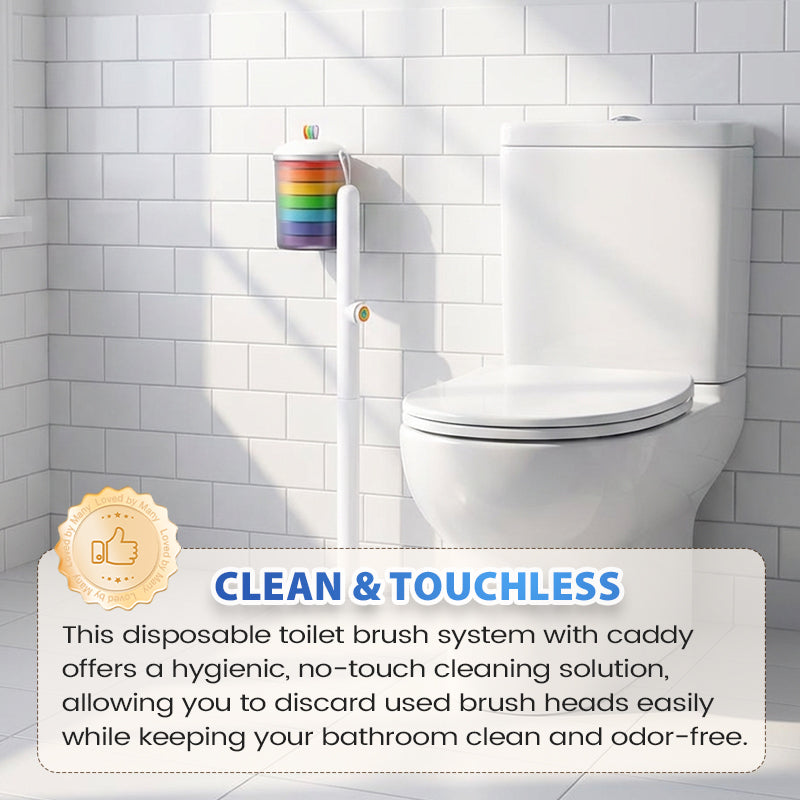🧽 NEU! 🚽 Einweg‑Toilettenbürsten‑System mit Halterung – Hygienisch, praktisch & sauber – Kein Kontakt mit Schmutz, keine Bakterien – Einfach ausspülen & wegwerfen – Für eine frische Toilette ohne Ekel ✨