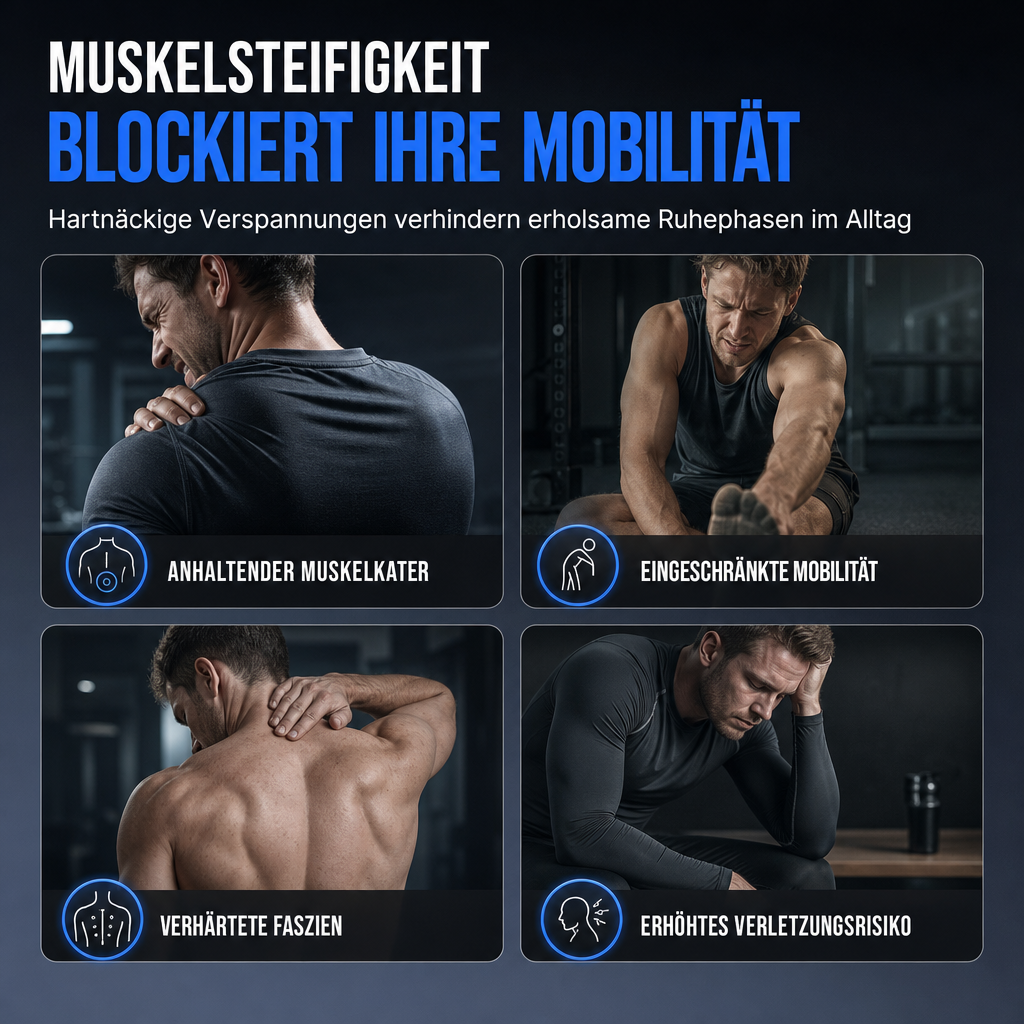 🎯💆 Kabellose Massagepistole mit 4 Aufsätzen – 50% RABATT NUR HEUTE! Überhitzungsschutz, präzises Metallgetriebe, Type-C – Entspannung unterwegs.