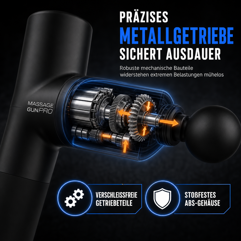 🎯💆 Kabellose Massagepistole mit 4 Aufsätzen – 50% RABATT NUR HEUTE! Überhitzungsschutz, präzises Metallgetriebe, Type-C – Entspannung unterwegs.