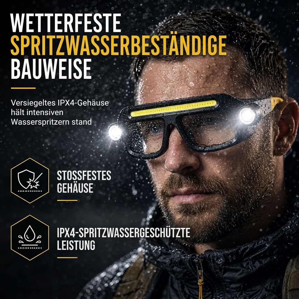 👓 LIMITIERTES ANGEBOT 50% RABATT! 💡 Doppelseitige klippbare Brillenzusatzleuchte – USB-aufladbar, handfrei, spritzwassergeschützt ✨
