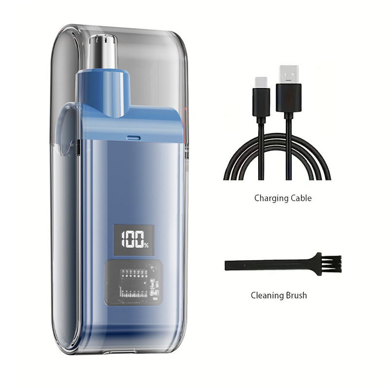 🔋 50% RABATT! ✨ Wiederaufladbarer Nasen- & Ohrenhaarschneider – Kompakt, leise & perfekt für die schnelle Pflege unterwegs – Ganzkörper waschbar & ideal für Herren 🧔‍♂️