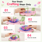 Kids DIY Flower Bouquet Making Kit with Flower Press Machine Arts and Crafts Toy Gift for Girls