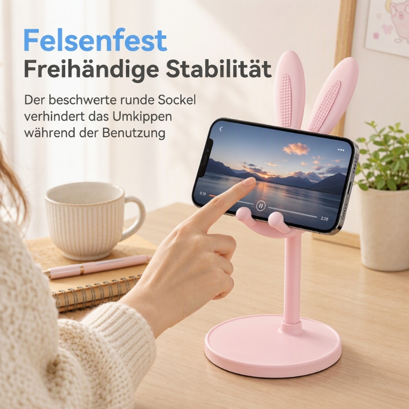 Niedlicher Kaninchen-Desktop-Handyständer
