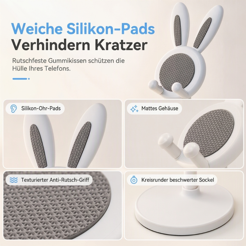 Niedlicher Kaninchen-Desktop-Handyständer