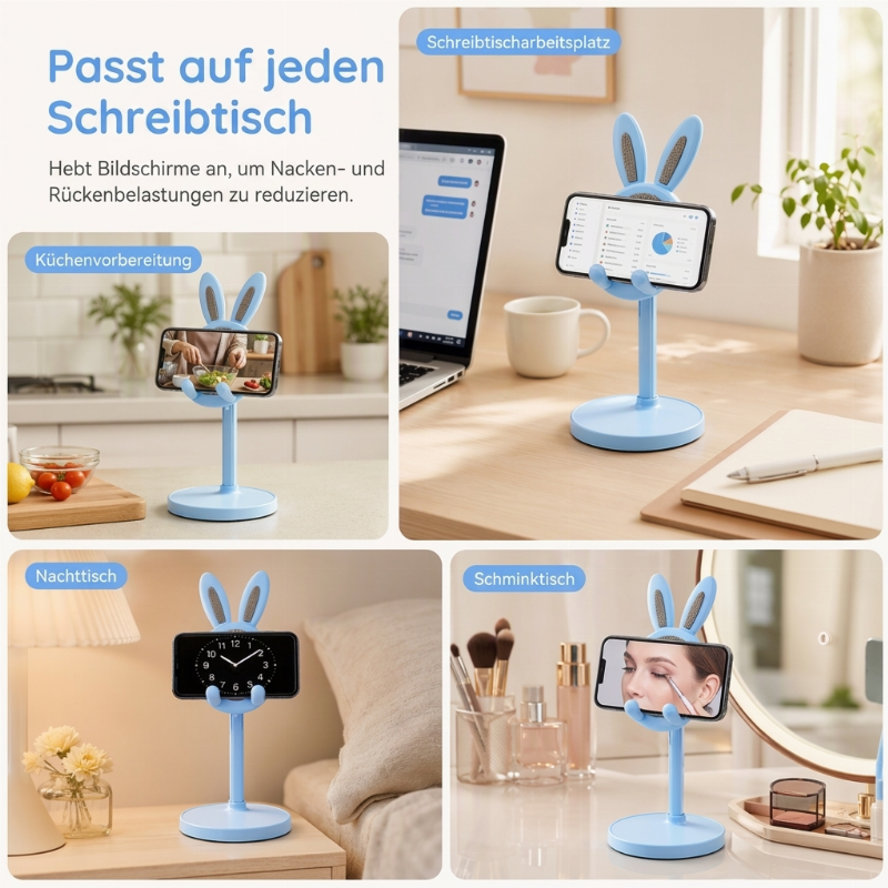 Niedlicher Kaninchen-Desktop-Handyständer