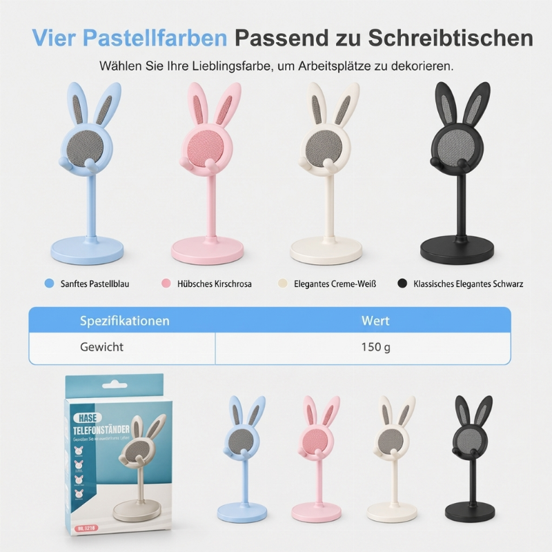 Niedlicher Kaninchen-Desktop-Handyständer