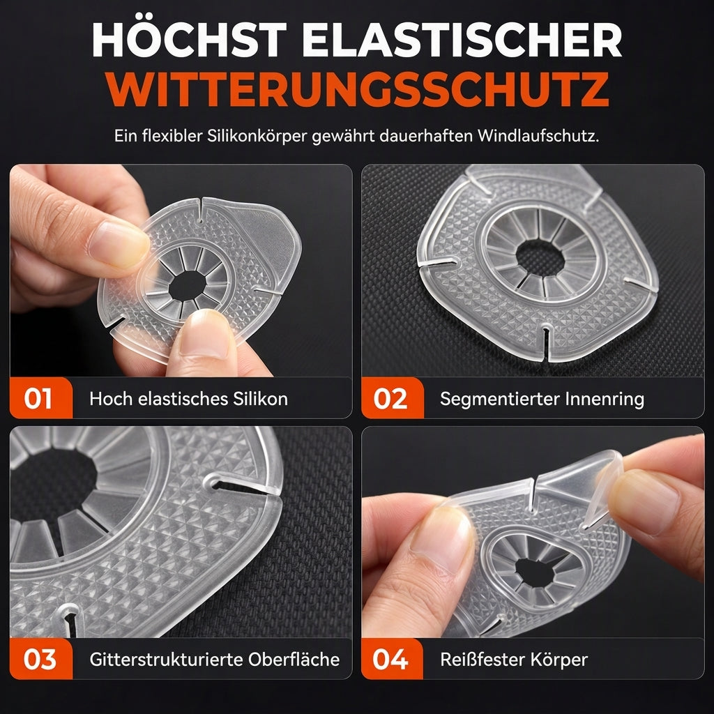 🚗Silikonschutz für Scheibenwischerarmlöcher – verhindert Rost und Geräusche, einfache Montage für alle Fahrzeugmodelle, langlebig und wetterfest