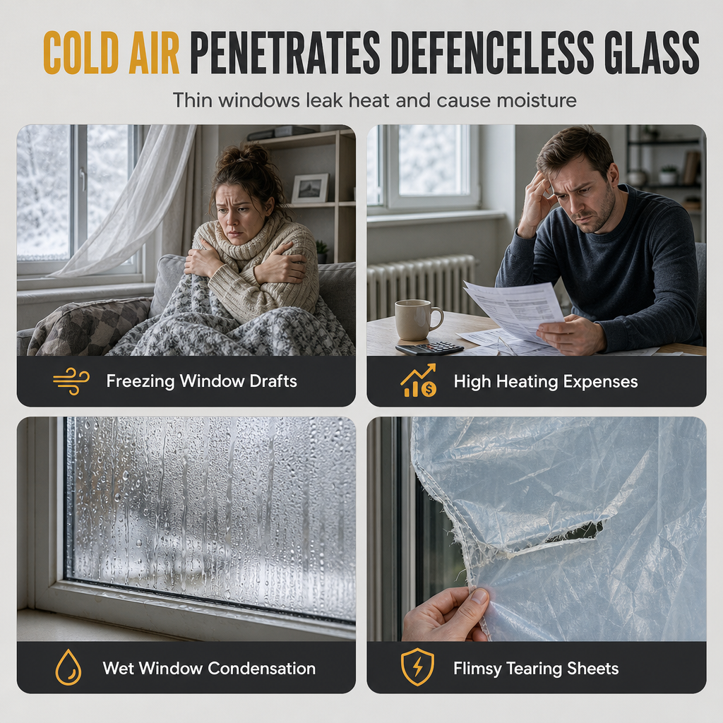⏳Zeitlich begrenztes Angebot⏳ Wärmeisolierender Fenstervorhang aus Graphen zum Schutz vor Winterwind