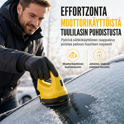 ❄️🚗 Elektrischer Auto-Eiskratzer – 50% RABATT! Motorisierte Rotationsscheibe, robustes ABS, kälteresistenter Akku – Eis mühelos entfernen. 🧊
