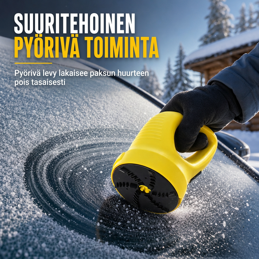 ❄️🚗 Elektrischer Auto-Eiskratzer – 50% RABATT! Motorisierte Rotationsscheibe, robustes ABS, kälteresistenter Akku – Eis mühelos entfernen. 🧊